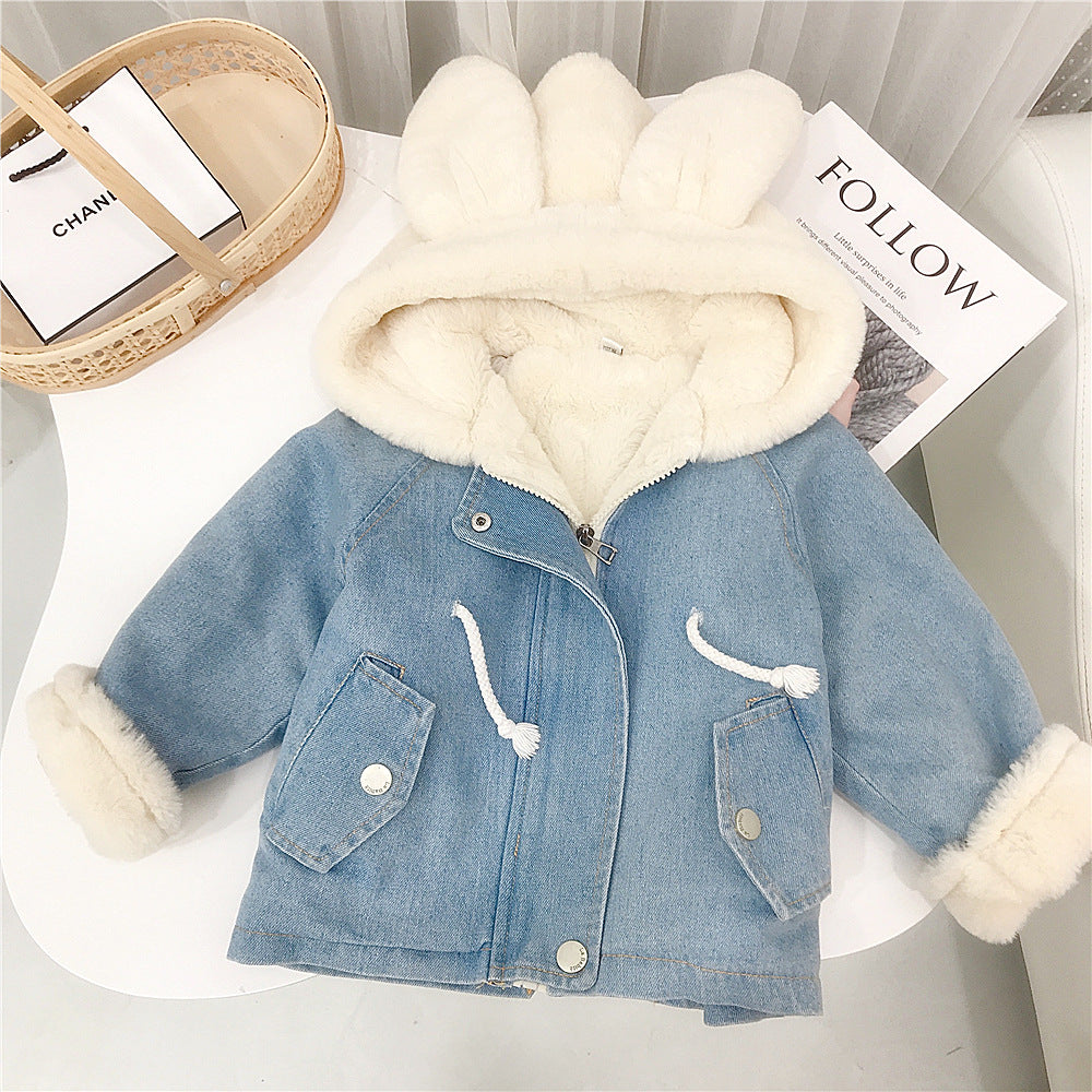 Cute Rabbit Hooded Parka