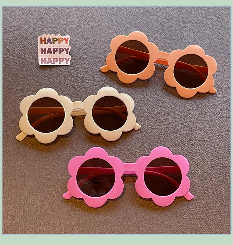 SUNGLASSES FLOWER RUND BLUSH