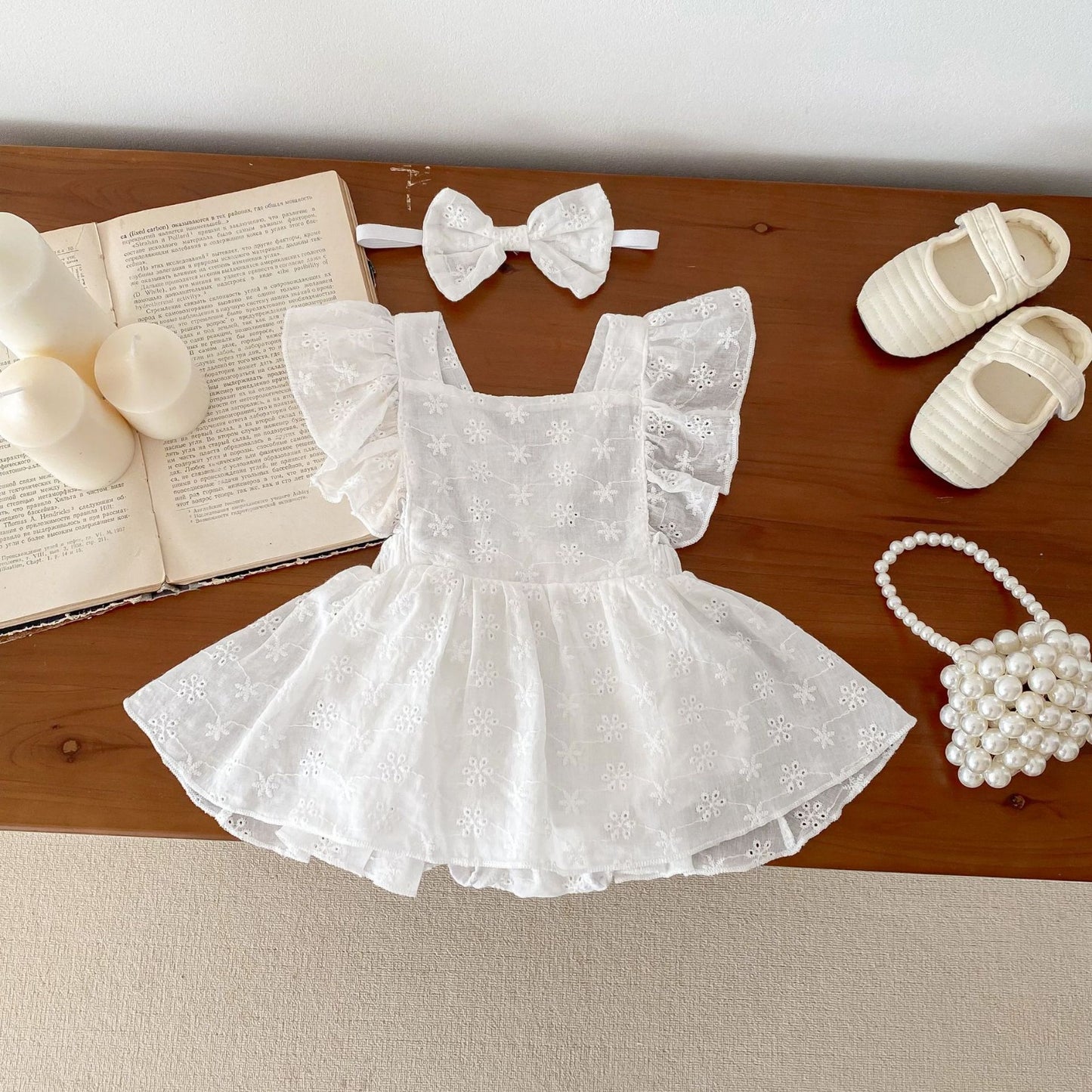 Princess Ruffles White Dress