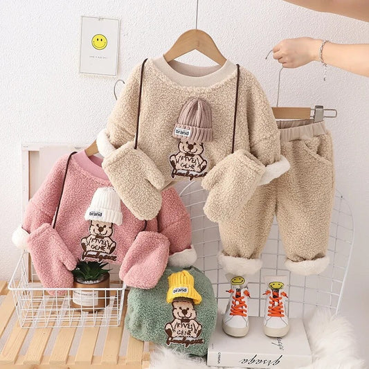 3-PIECE CASUAL WINTER BEAR SET 