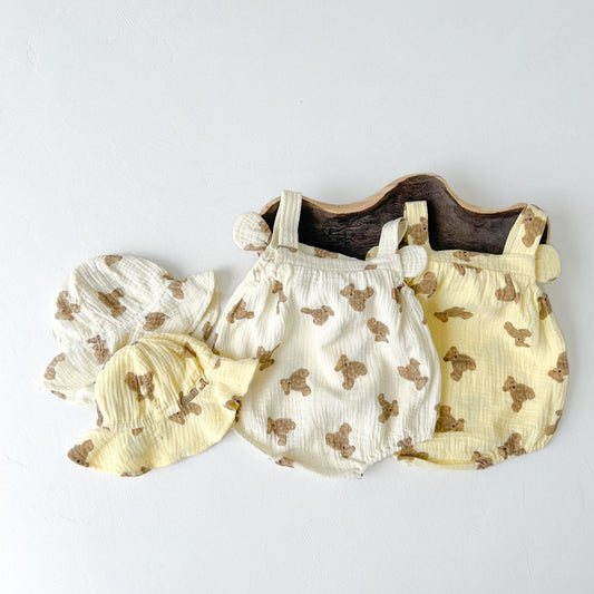 Baby Lovely Bear Sleeveless Bodysuit