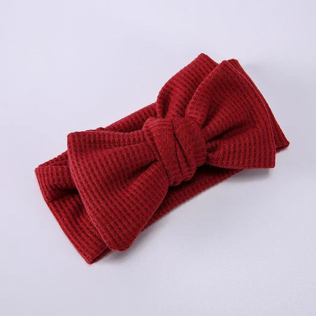 CHUNKY WAFFLE BOW HEADBAND