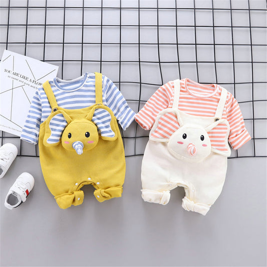 BABY ELEPHANT ROMPER SET