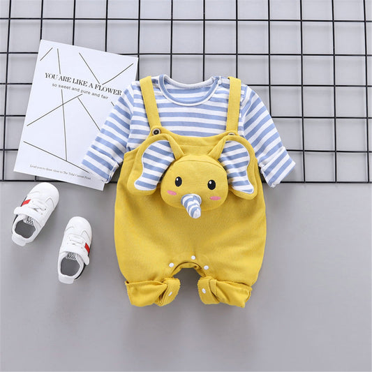 BABY ELEPHANT ROMPER SET