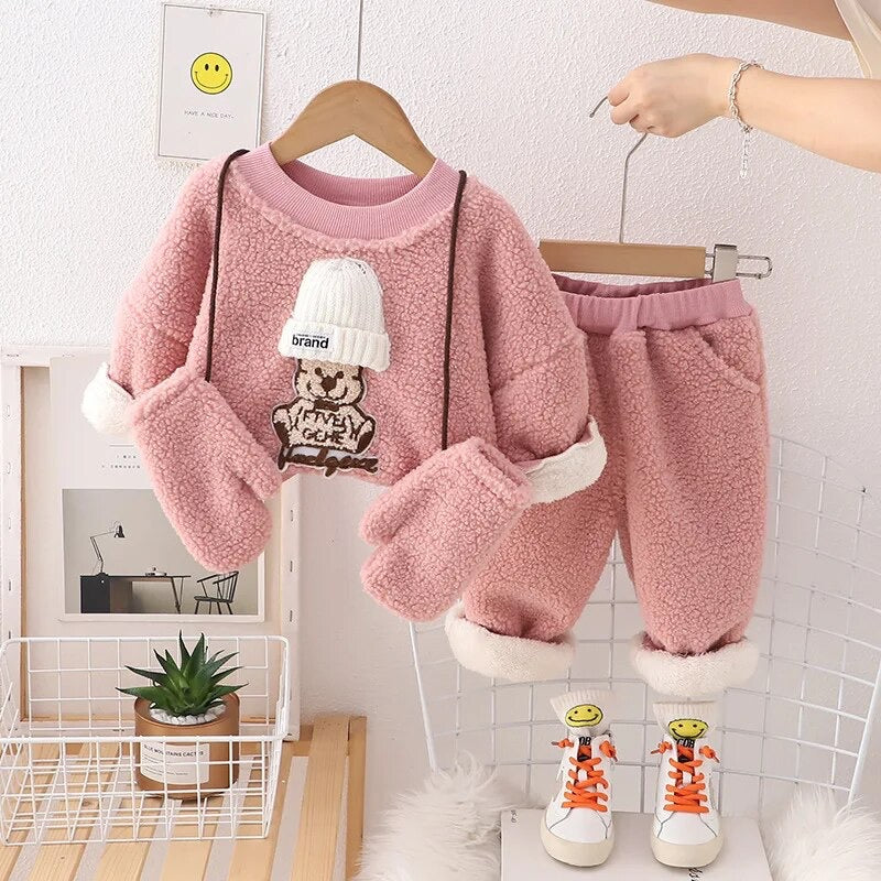 3-PIECE CASUAL WINTER BEAR SET