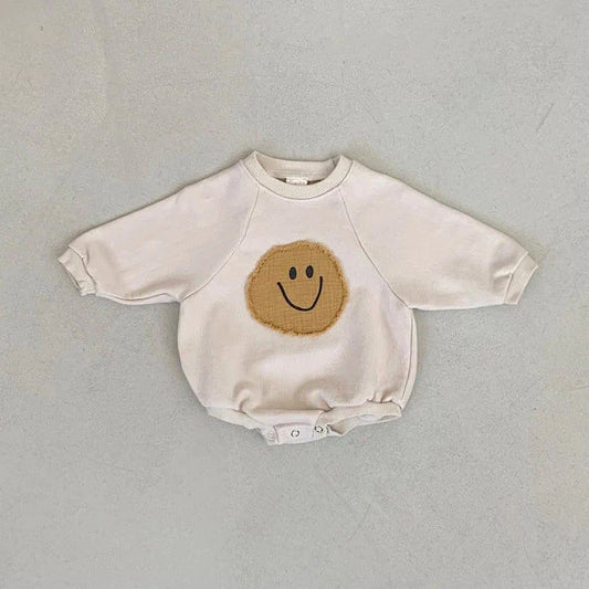 SMILEY FACE SWEATSHIRT ROMPER