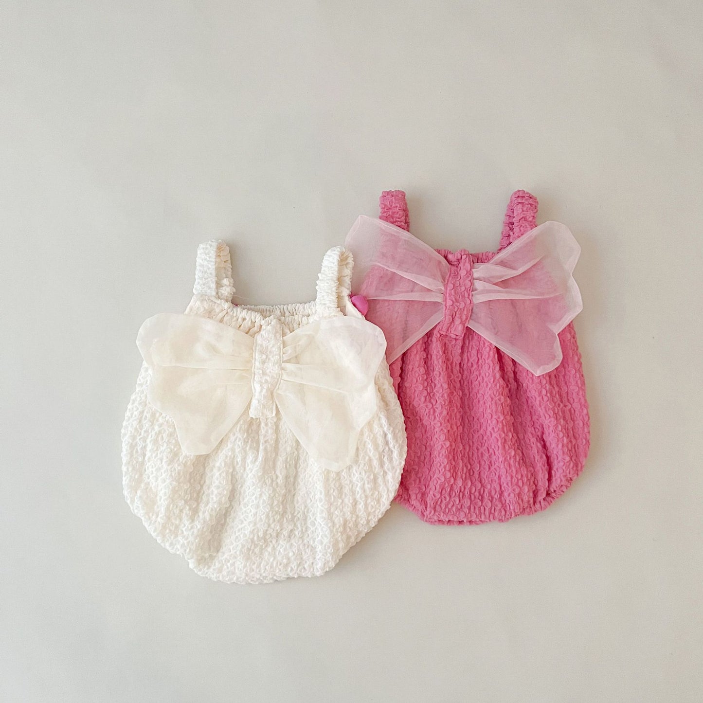 Flower Tulle Bowknot Baby's Bodysuit