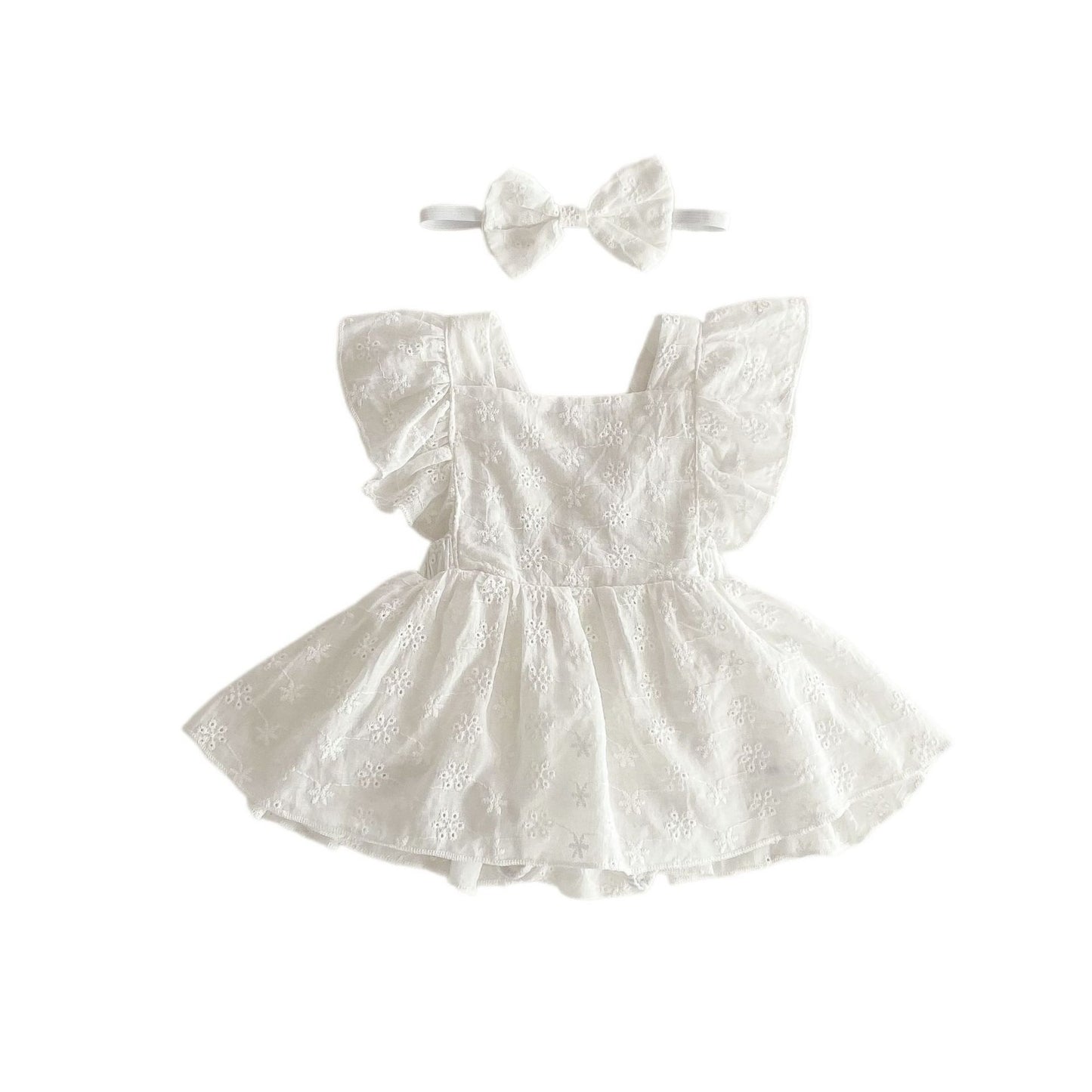 Princess Ruffles White Dress