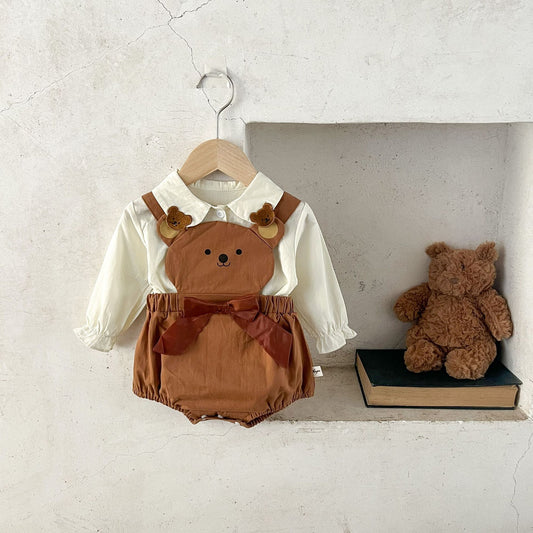 BEAR & BLOUSE SET