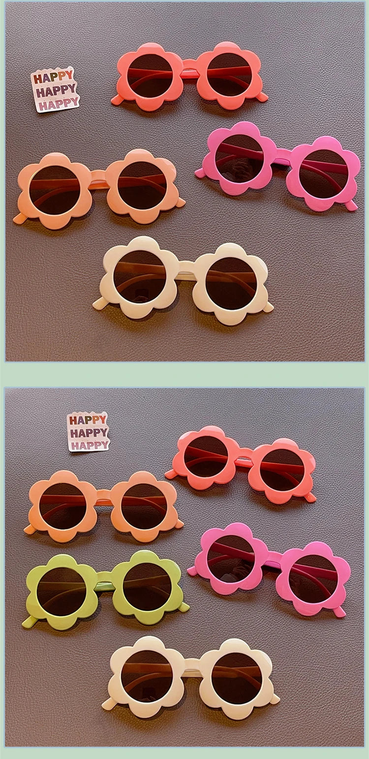 SUNGLASSES FLOWER RUND BLUSH