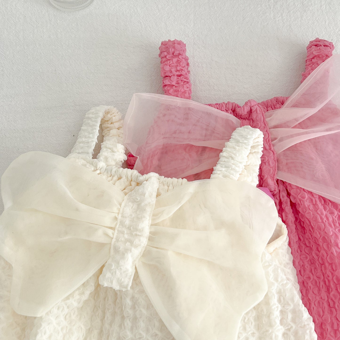 Flower Tulle Bowknot Baby's Bodysuit