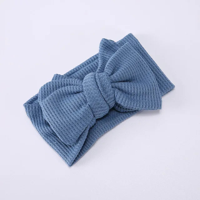 CHUNKY WAFFLE BOW HEADBAND