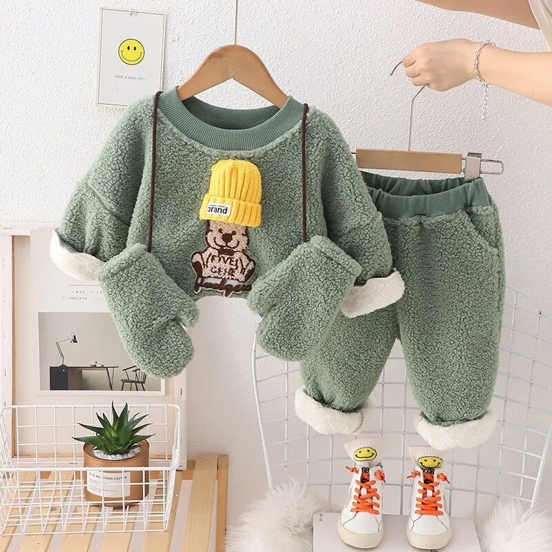 3-PIECE CASUAL WINTER BEAR SET