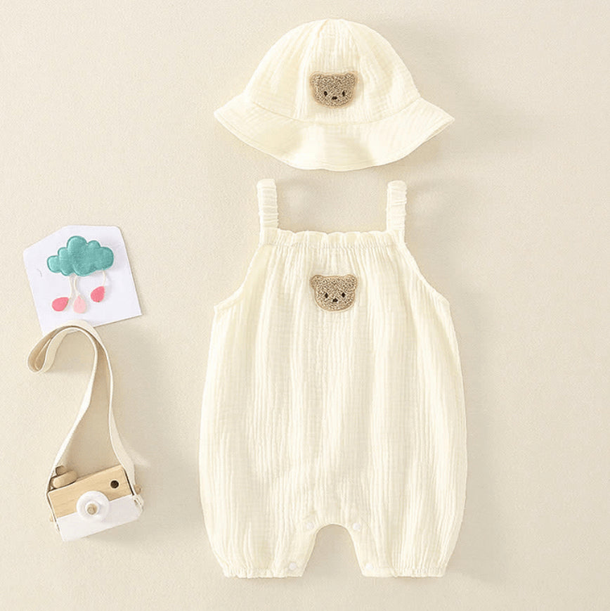 Baby Bear Romper and Hat Set