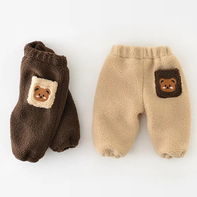 CARTOON BEAR FLEECE JOGGER