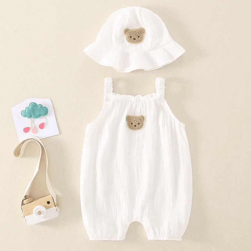 Baby Bear Romper and Hat Set