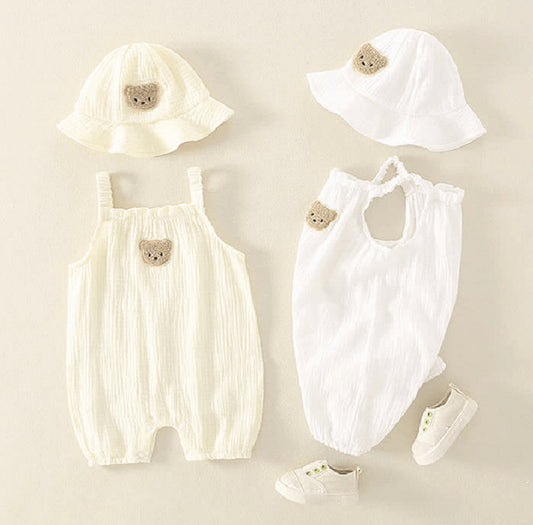 Baby Bear Romper and Hat Set