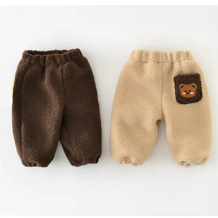 CARTOON BEAR FLEECE JOGGER