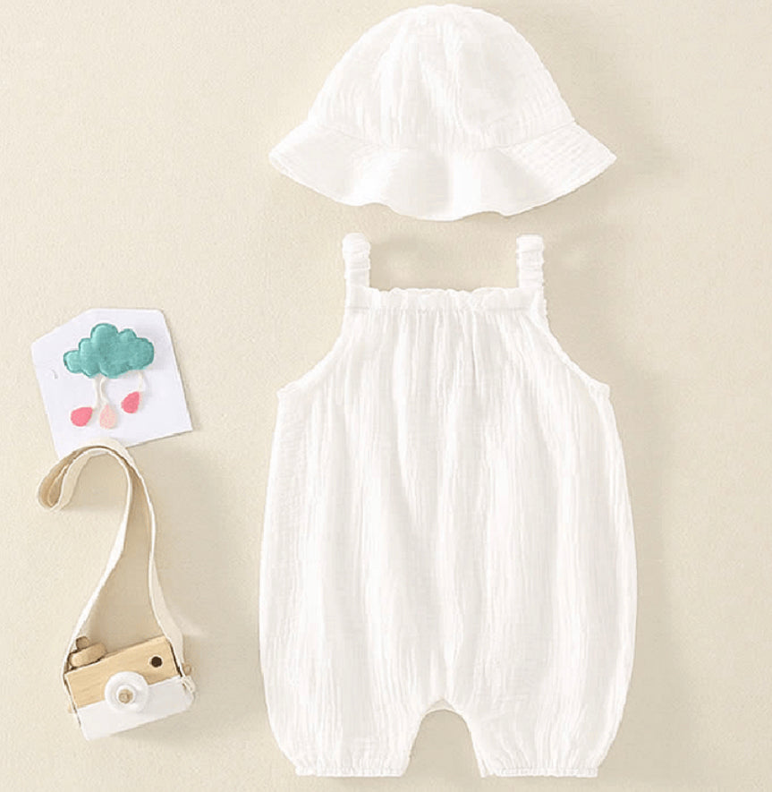 Baby Bear Romper and Hat Set