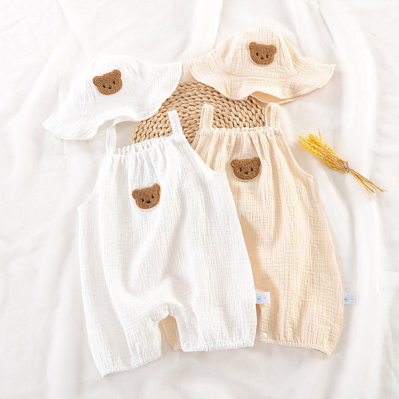 Baby Bear Romper and Hat Set