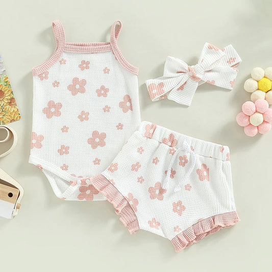 FLORAL WAFFLE SET & BOW