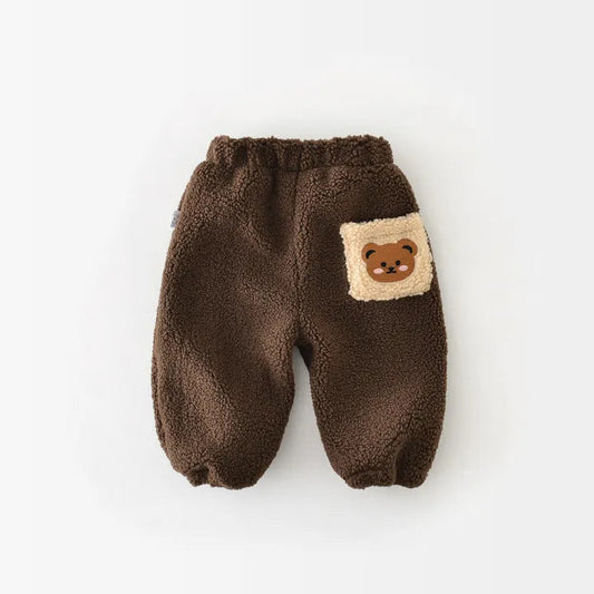 JOGGERS IN PILE CON ORSO CARTOON 