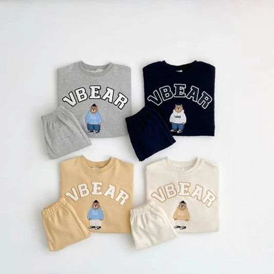 V-BEAR SWEATSHIRT & JOGGER LONG SET