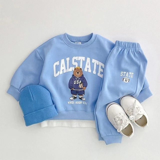 CALSTATE BEAR SWEATSHIRT &amp; JOGGER LONG SET